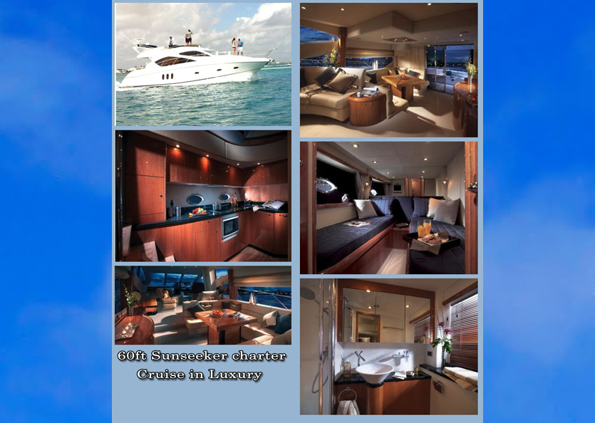 60' Sunseeker Manhattan, Grand Cayman Yacht Charters