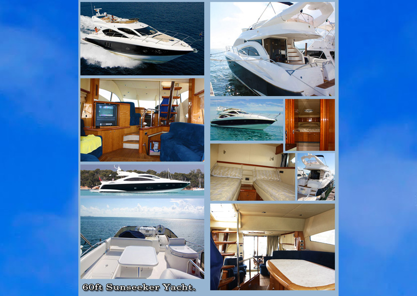 60' Sunseeker Yacht Charters Grand Cayman